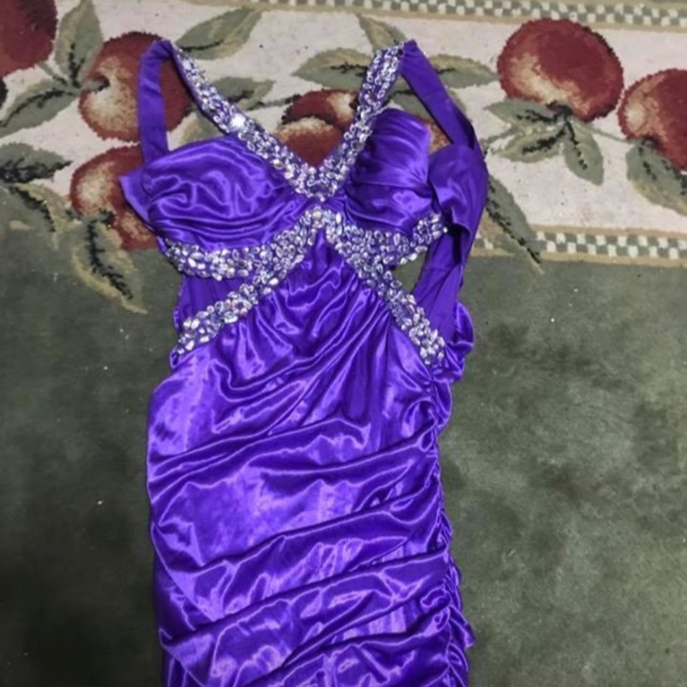 Dress purple formal